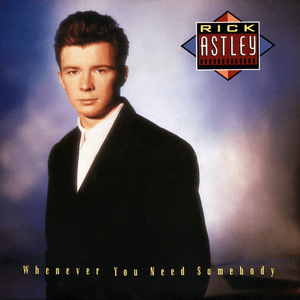 歌曲　Never Gonna Give You Up　被收錄於專輯《Whenever You Need Somebody》